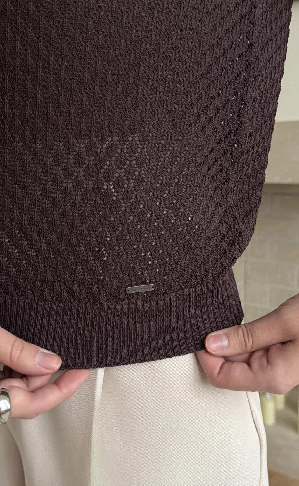 Поло жен F612-1582 coffee - Fine joyce фото 7