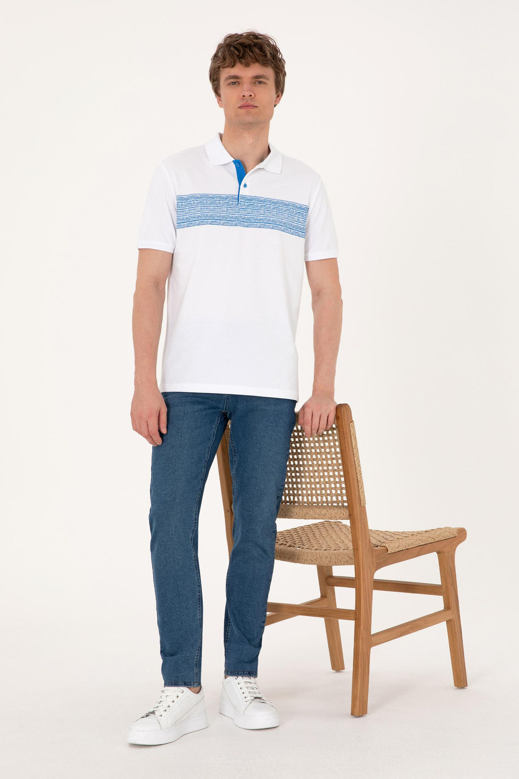 Erkek Regular Fit Polo Yaka Beyaz Ti__rt Sepette S_rpriz _ndirim - U.s. polo assn фото 4