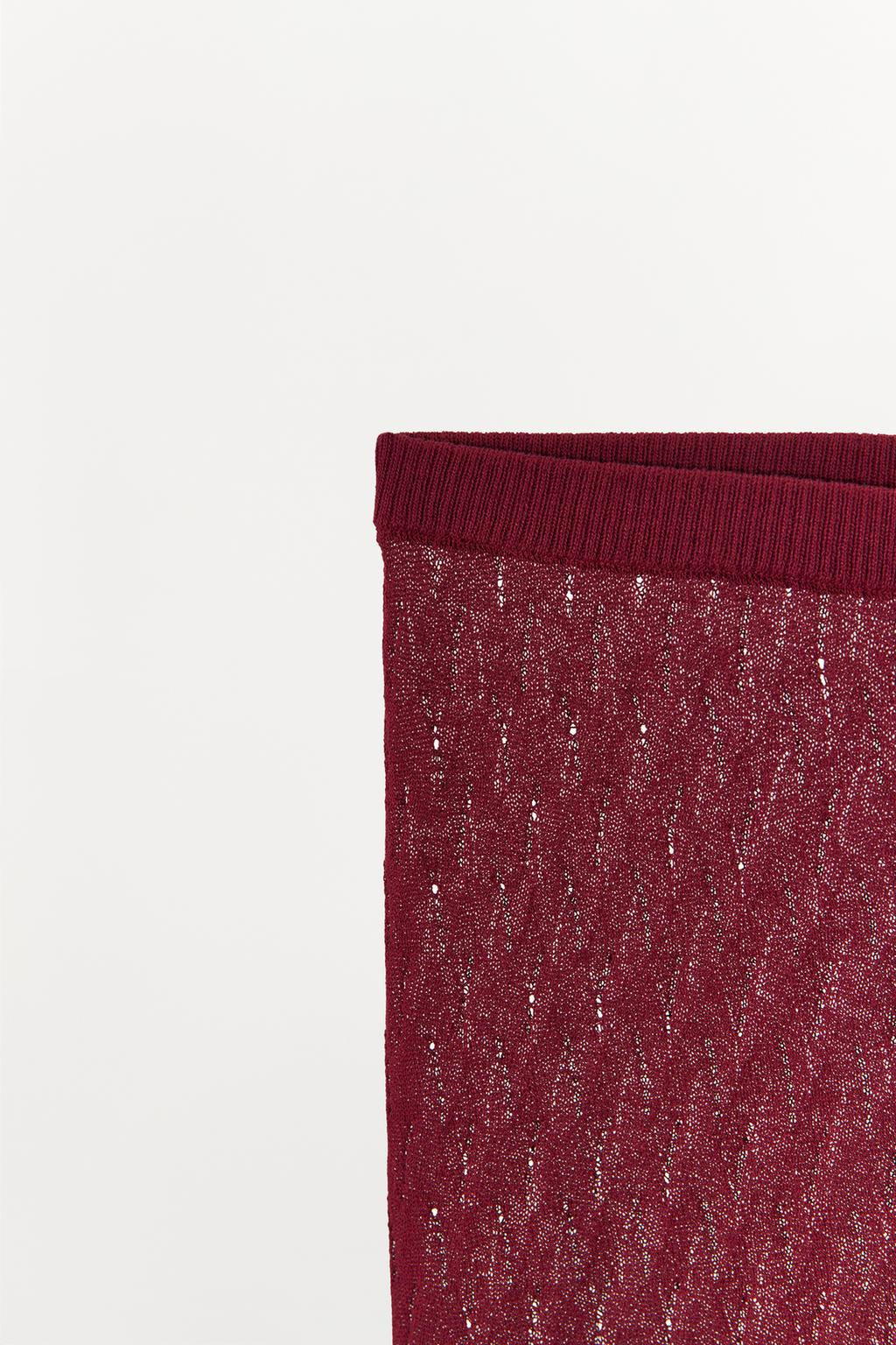 CHUNKY KNIT POINTELLE LEGGINGS - Zara фото 4