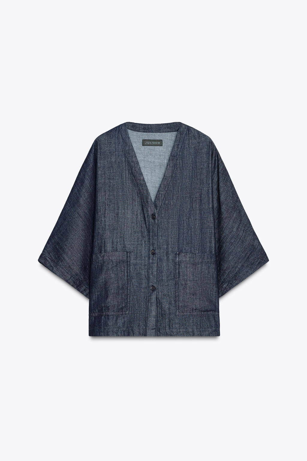 ZARA WOMAN COLLECTION RELAXED DENIM SHIRT