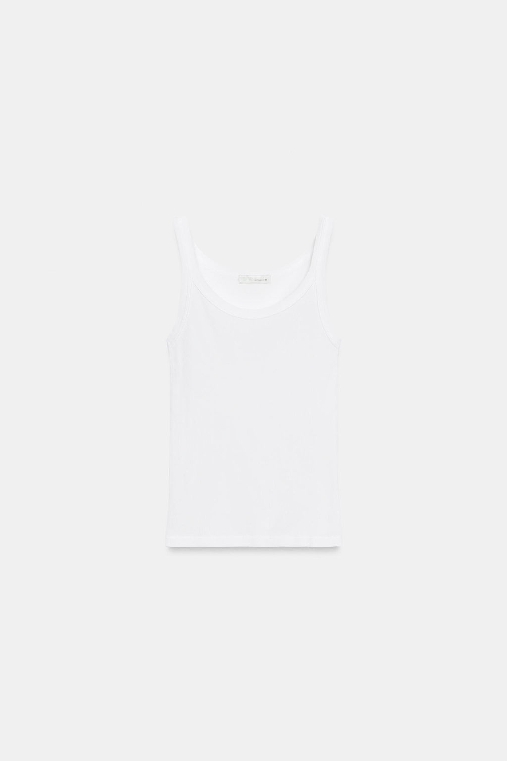 TOP TIRANTES RIB ALGOD?N / Blanco