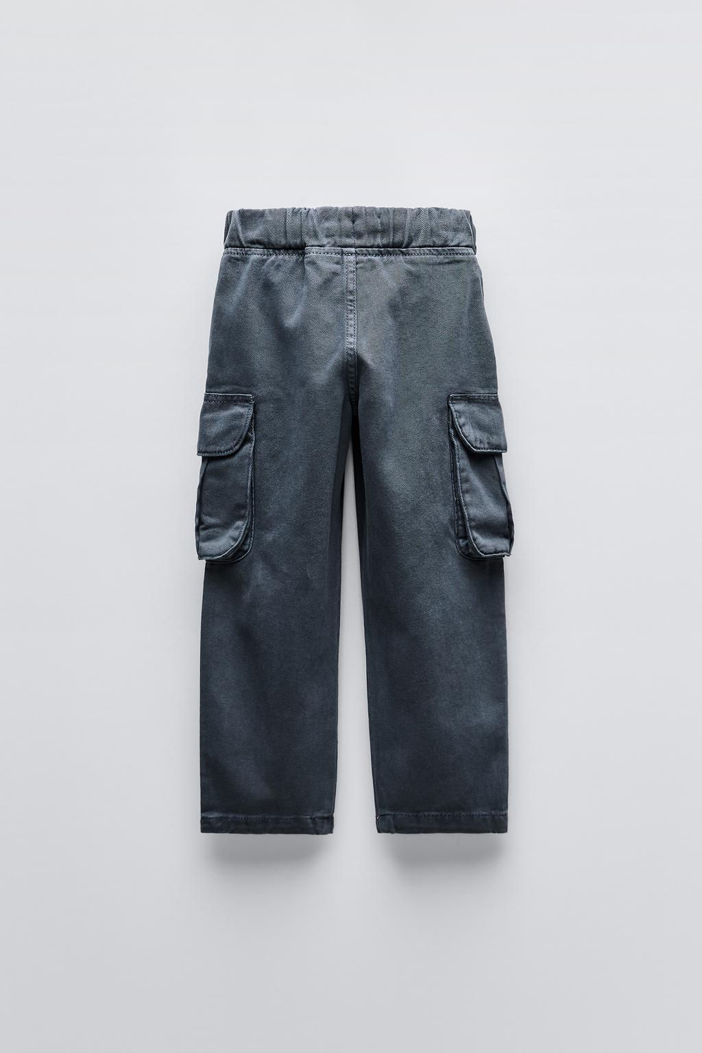 TWILL BARREL TROUSERS WITH POCKETS - Zara фото 5