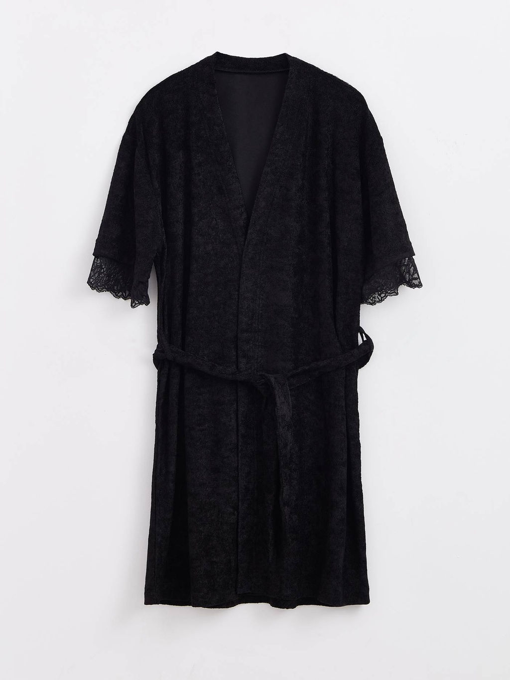 CONTE Халат с кружевом для дома INSOMNIA LHW 1437 black black