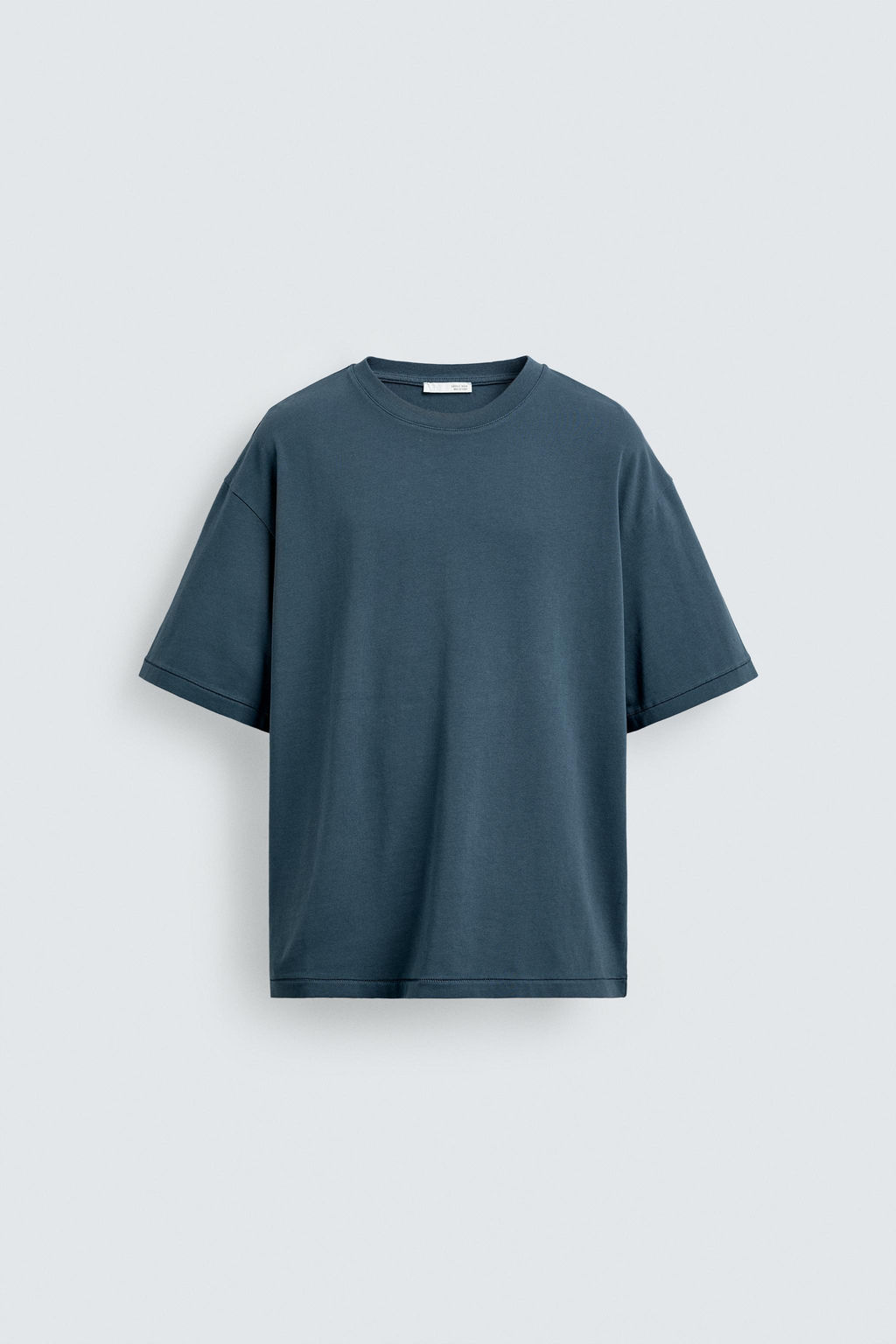 CAMISETA RELAXED FIT PARCHE / Azul - Zara фото 6
