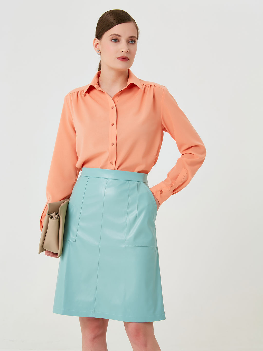 Блуза из креп-шифона - Priz фото 8