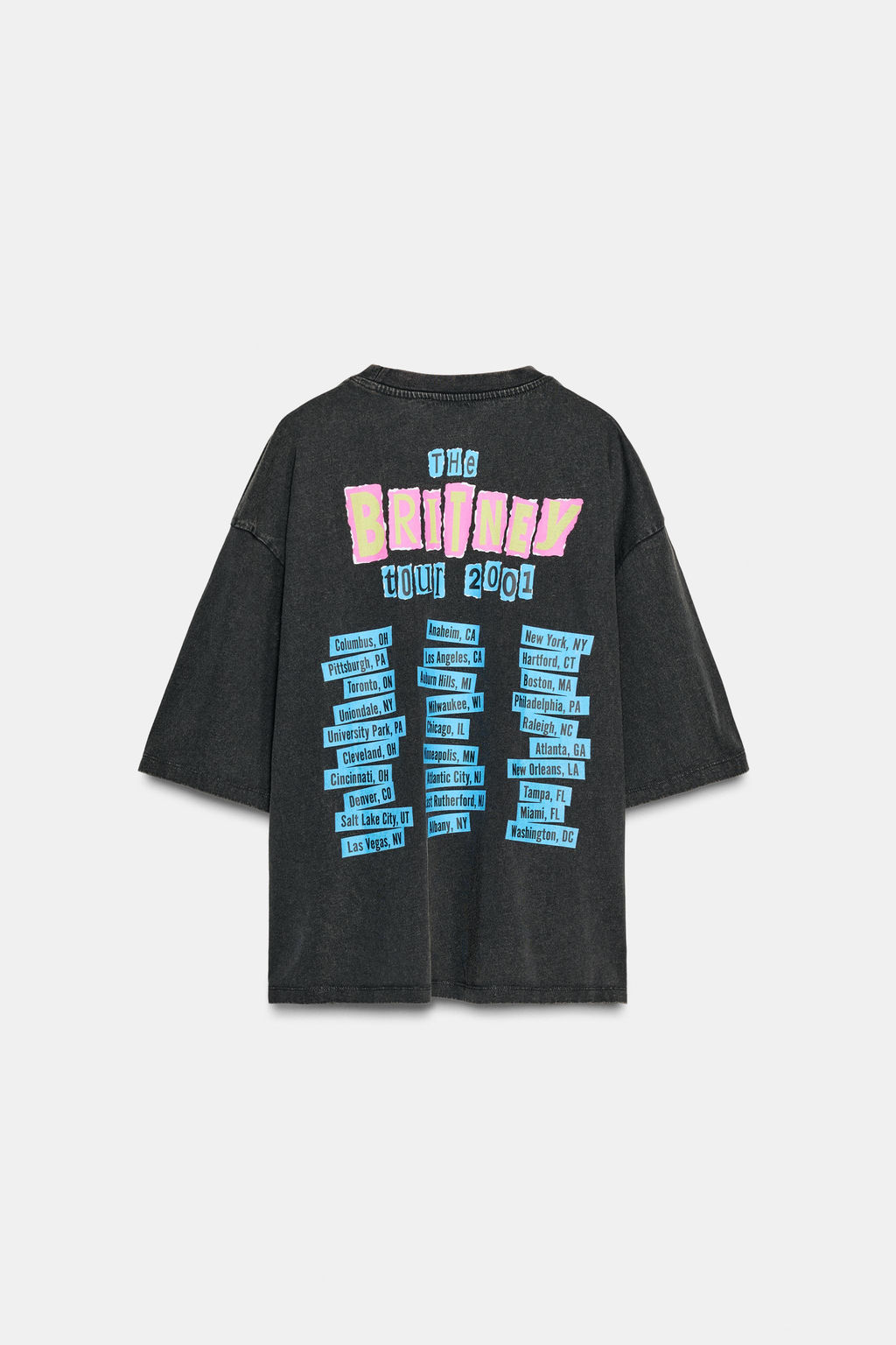 BRITNEY SPEASRS FADED-EFFECT T-SHIRT - Zara фото 8