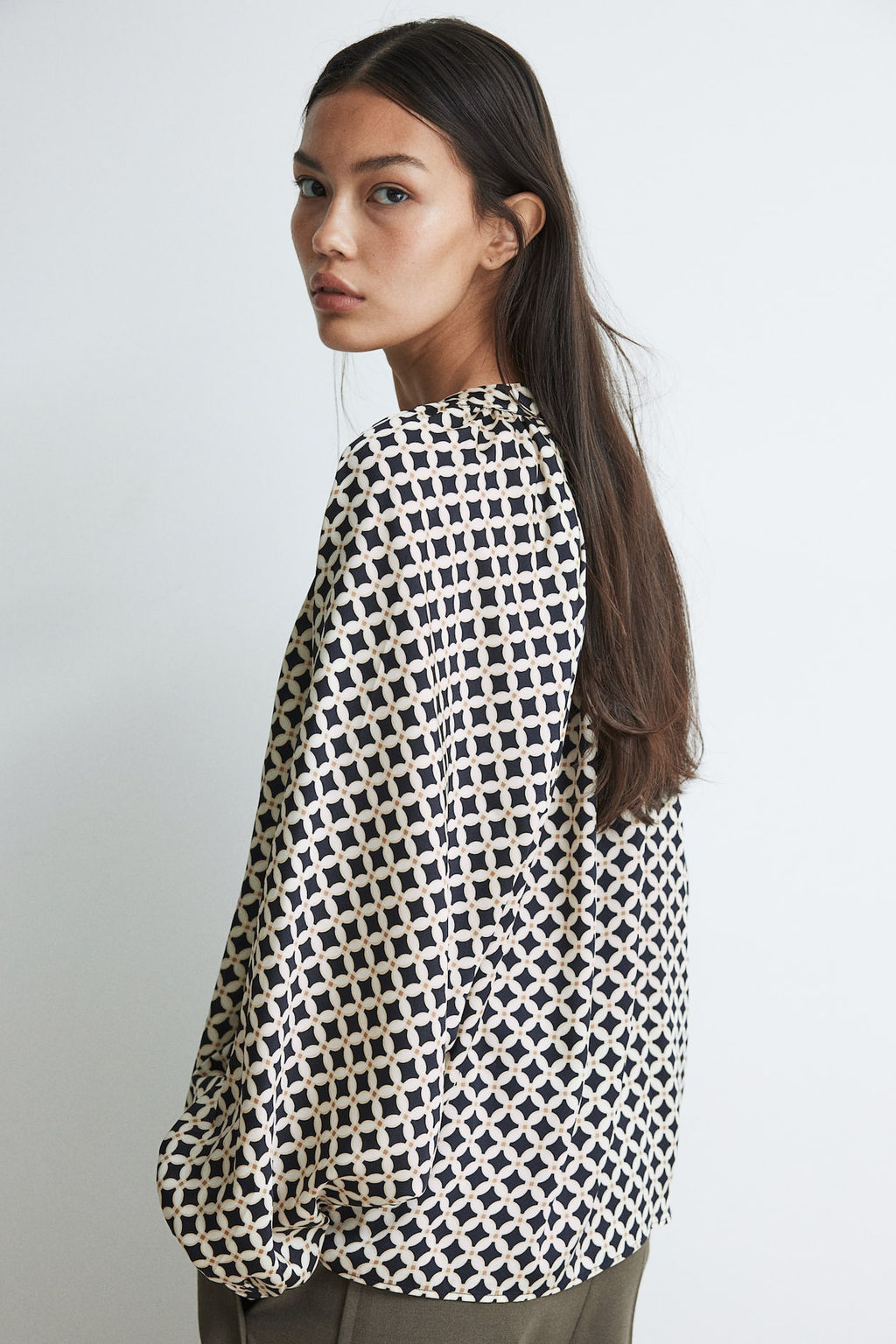 Blusa con mangas globo - H&m фото 3