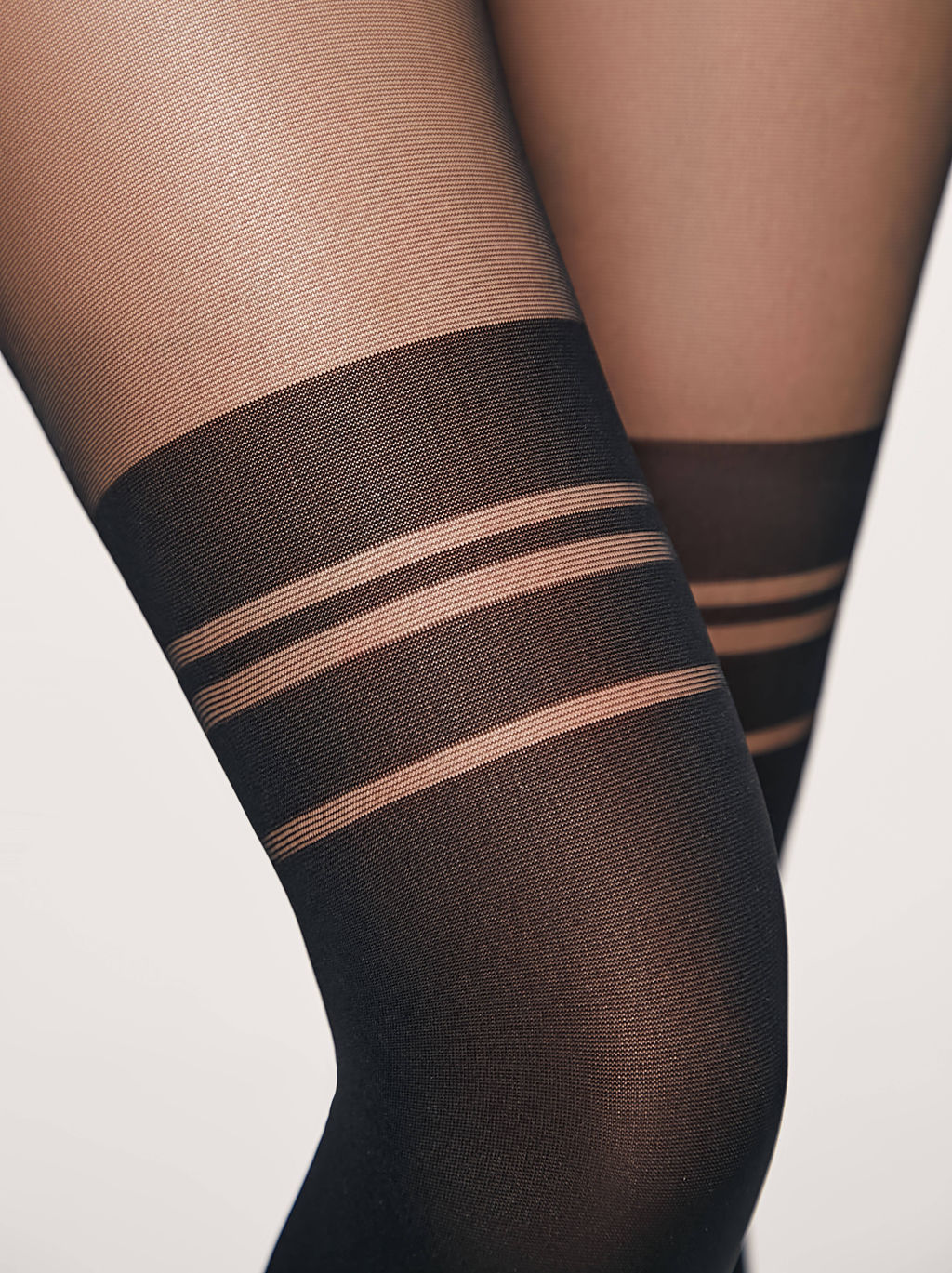 Колготки фантазийные CONTE Колготки с имитацией гольфинов LIBERTY nero - Conte elegant фото 3