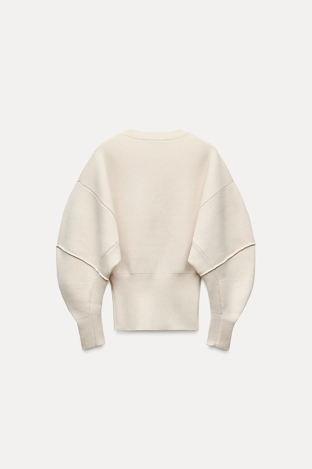 PLAIN KNIT SWEATER WITH FITTED HEM - Zara фото 6