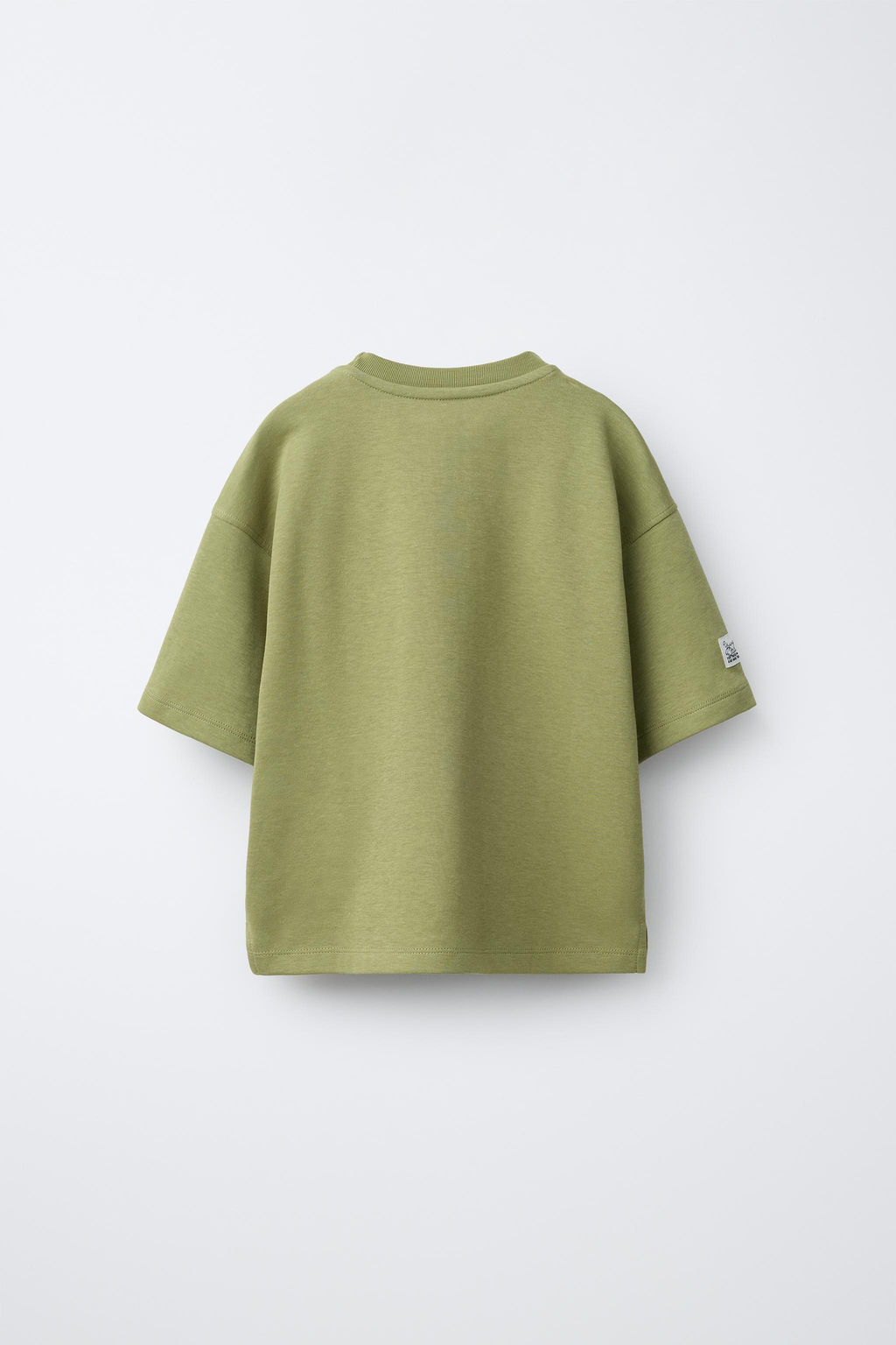 CAMISETA INTERLOCK / verde lavado - Zara фото 2