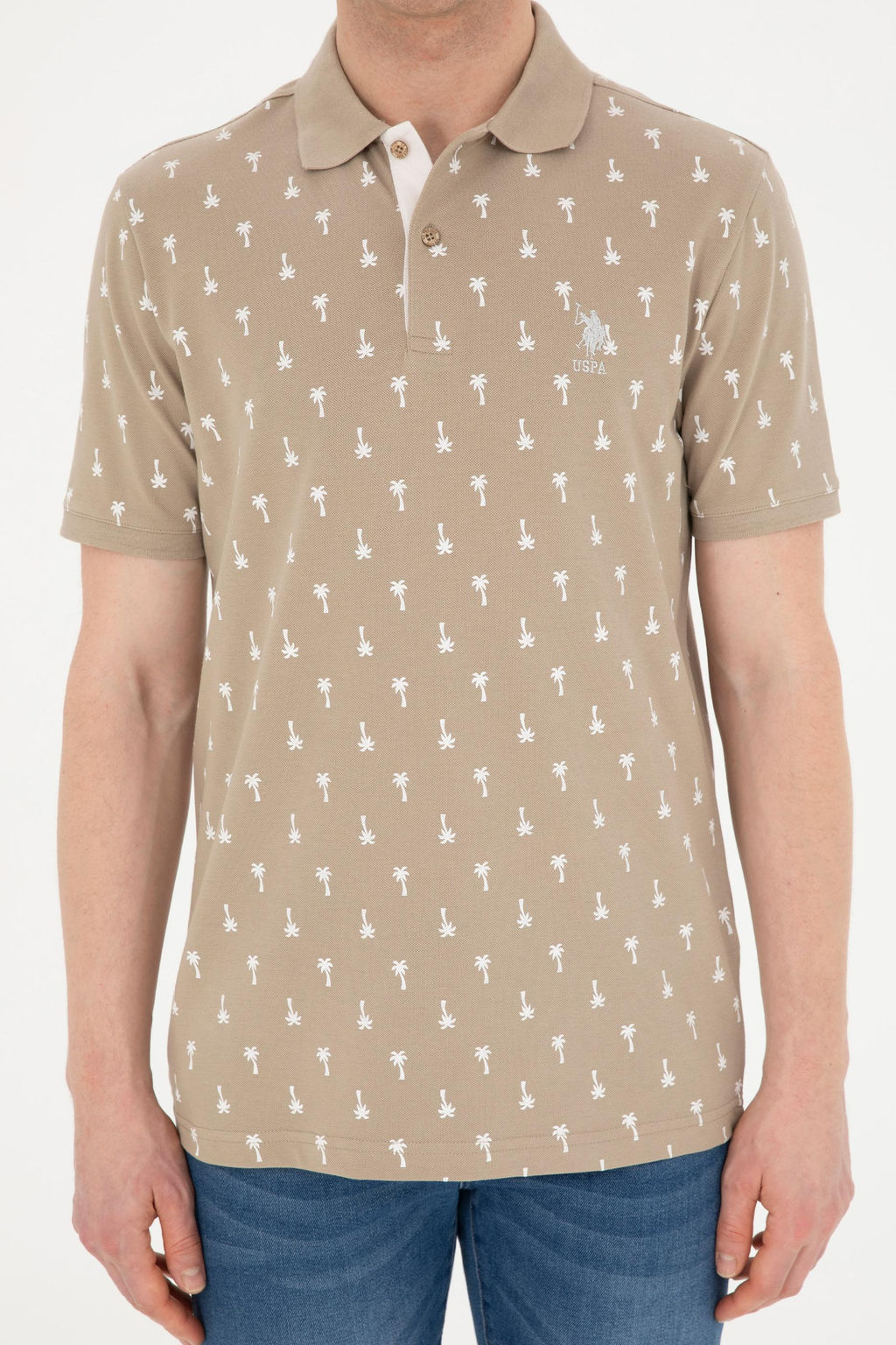Мужская футболка светло-хаки Неожиданная скидка в корзине - U.s. polo assn фото 13