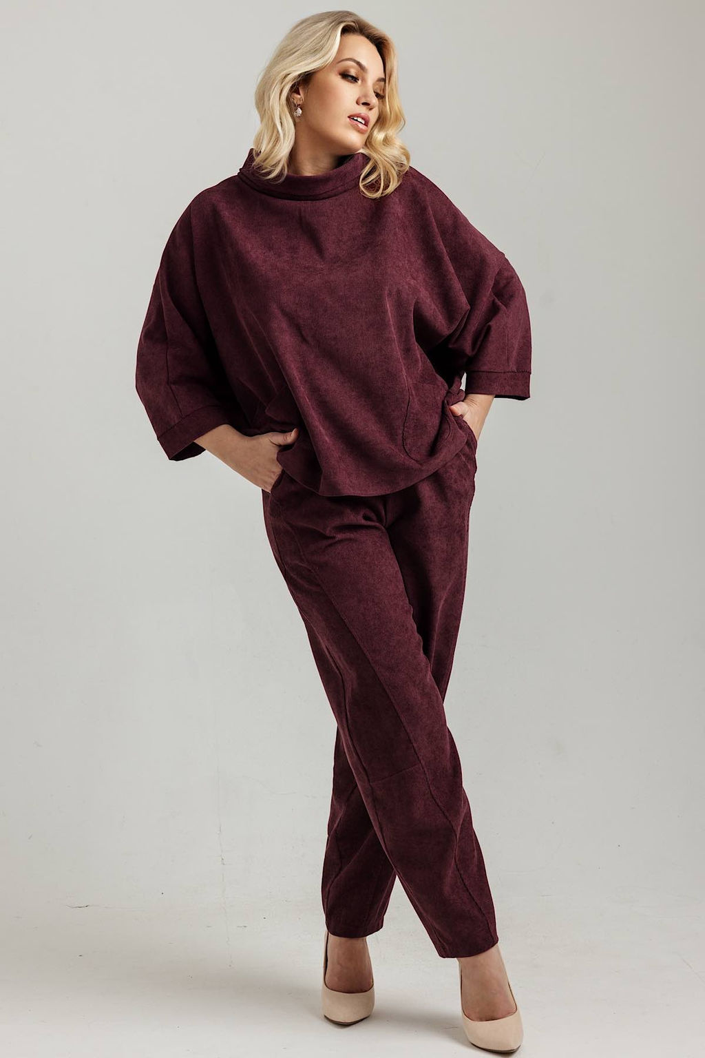 Блузка женская 4497/06/Брусничный - Rise фото 3