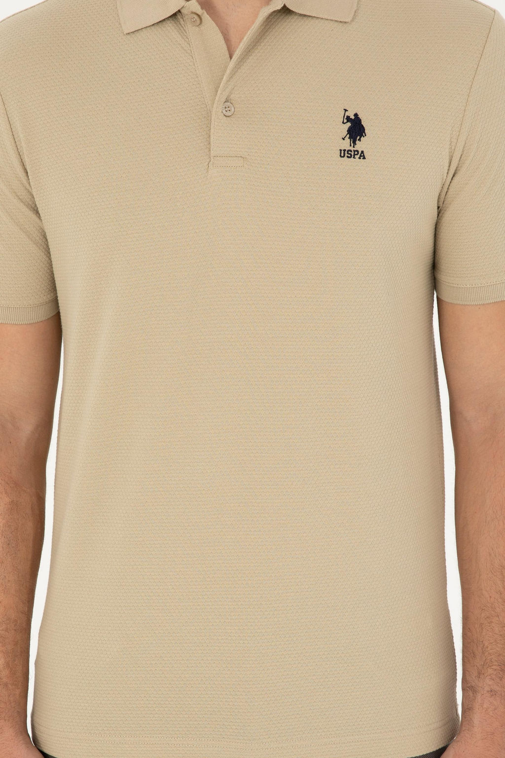 U. S. Polo Assn / Мужская футболка светло-хаки - U.s. polo assn фото 6