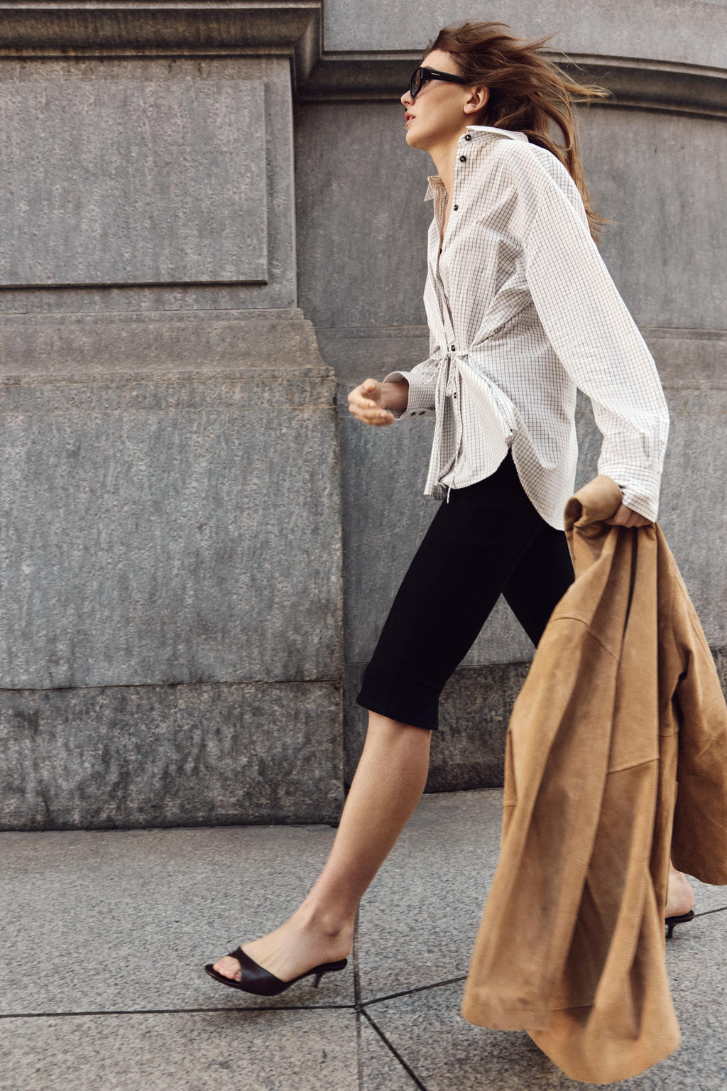 CAMISA CUADROS LAZO / marron/blanco - Zara фото 3