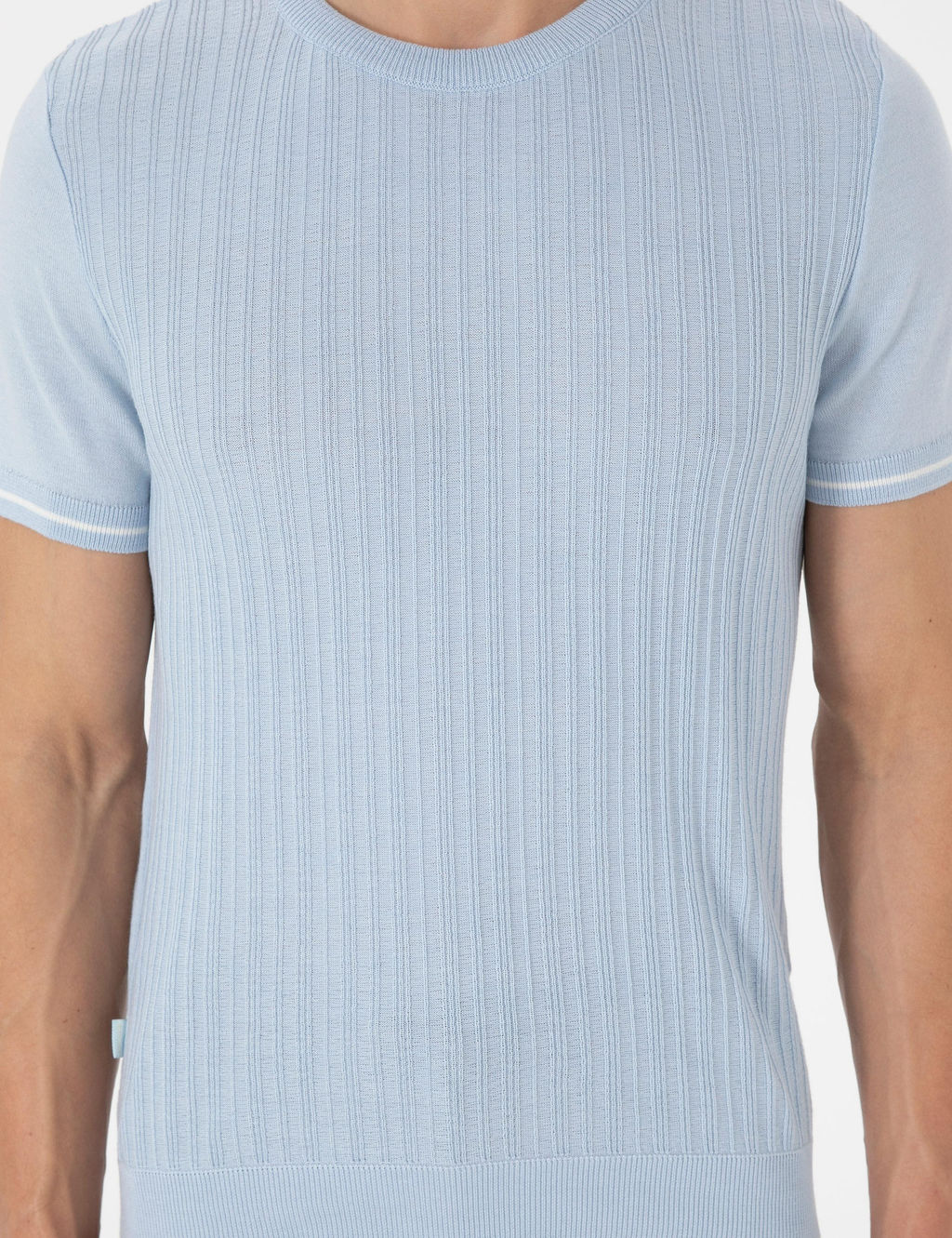 A__k Mavi Slim Fit Bisiklet Yaka Triko Kazak - Pierre cardin фото 6