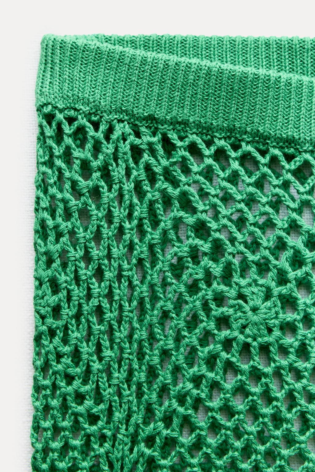 CROCHET KNIT TROUSERS - Zara фото 9