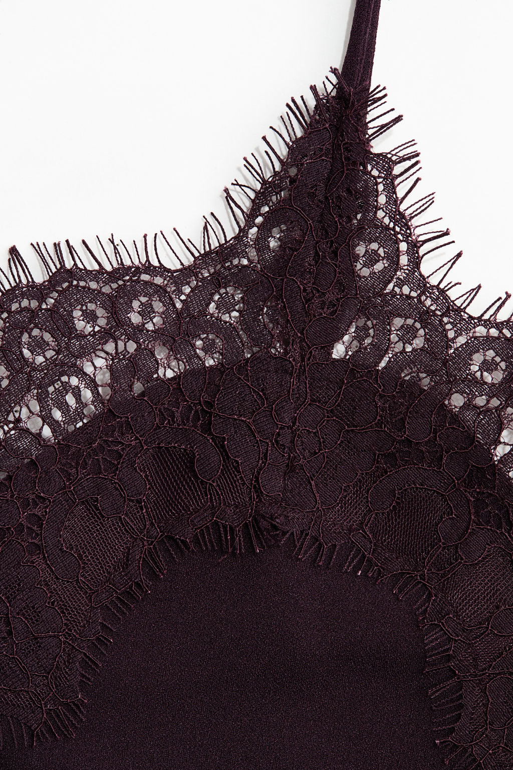 Top de tirantes con ribete de encaje - H&m фото 3