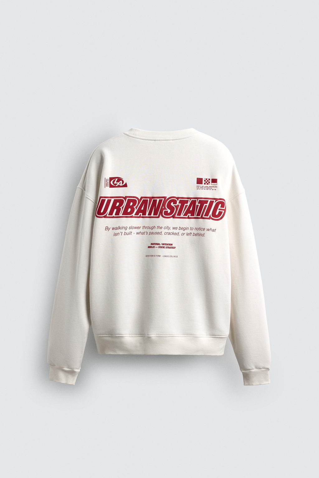 PRINTED SLOGAN SWEATSHIRT