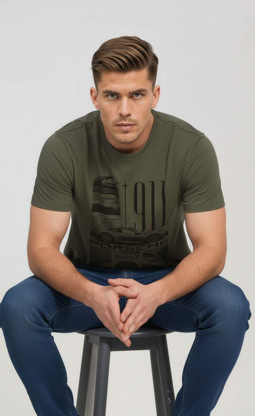 Футболка Fine Joyce F611-06-925 хаки  фото 5