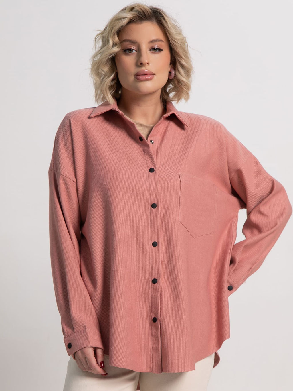 Рубашка Загадочная девушка (пыльная роза) Б15170-4М