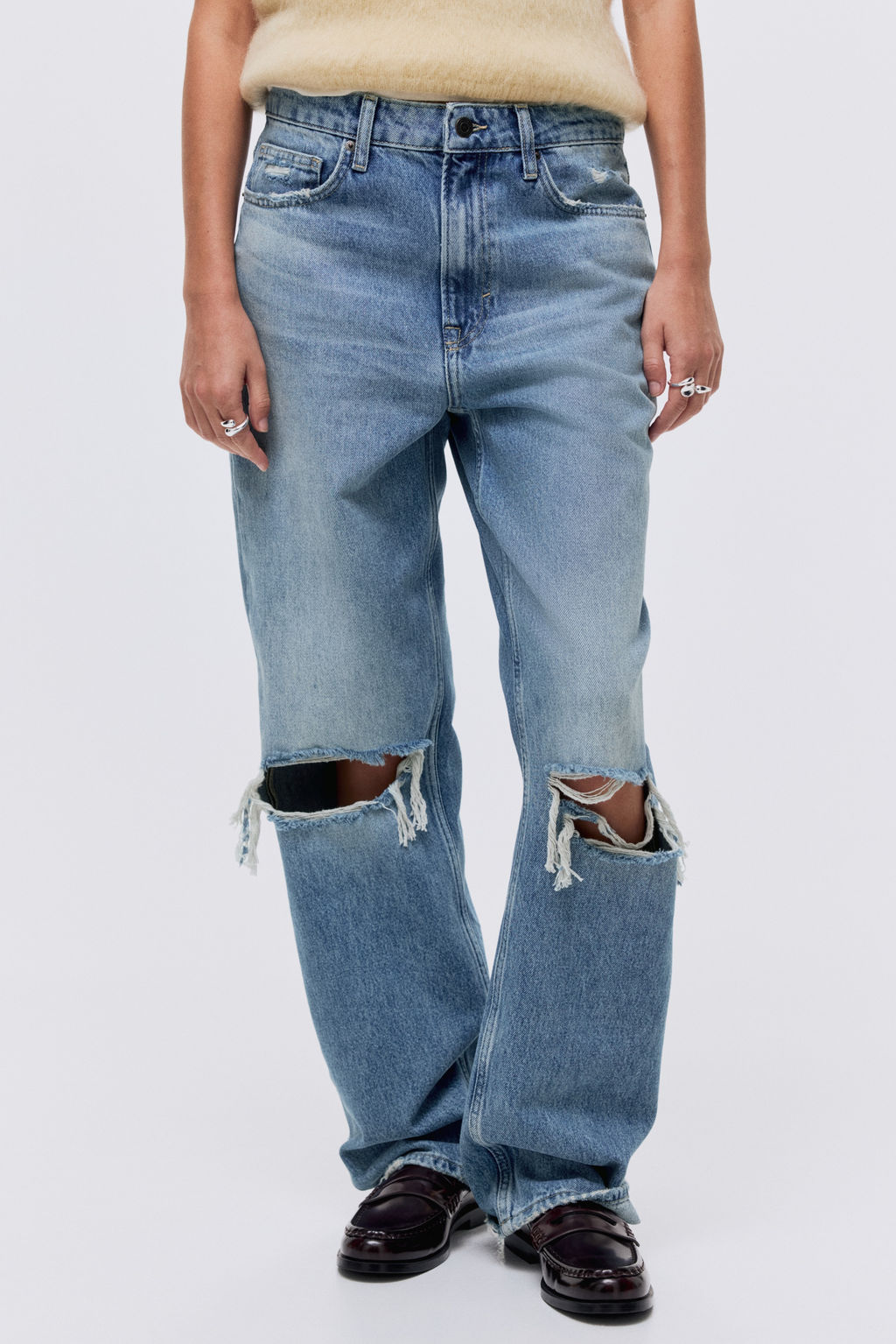 Straight High Jeans - H&m фото 10