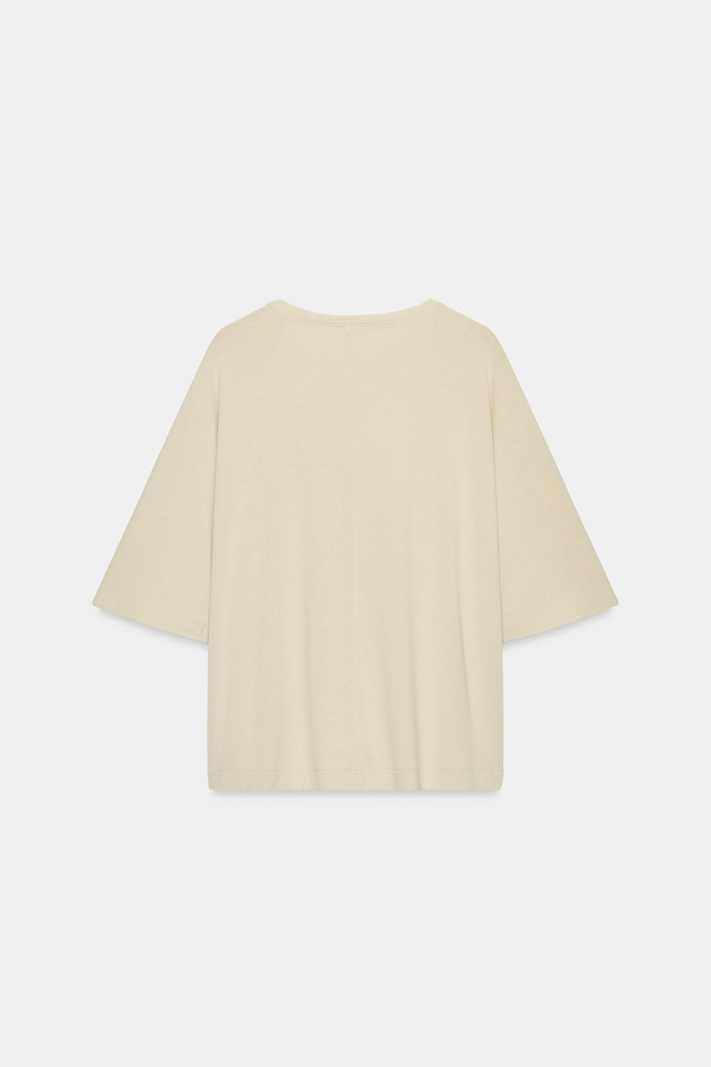 OVERSIZE FLOWING T-SHIRT - Zara фото 30