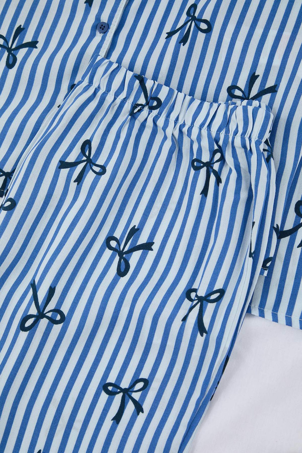 Trendyolmilla Ac?k Pembe Kurdele/Fiyonklu Viskon Dokuma Pijama Tak?m? THMAW21PT0936  фото 40