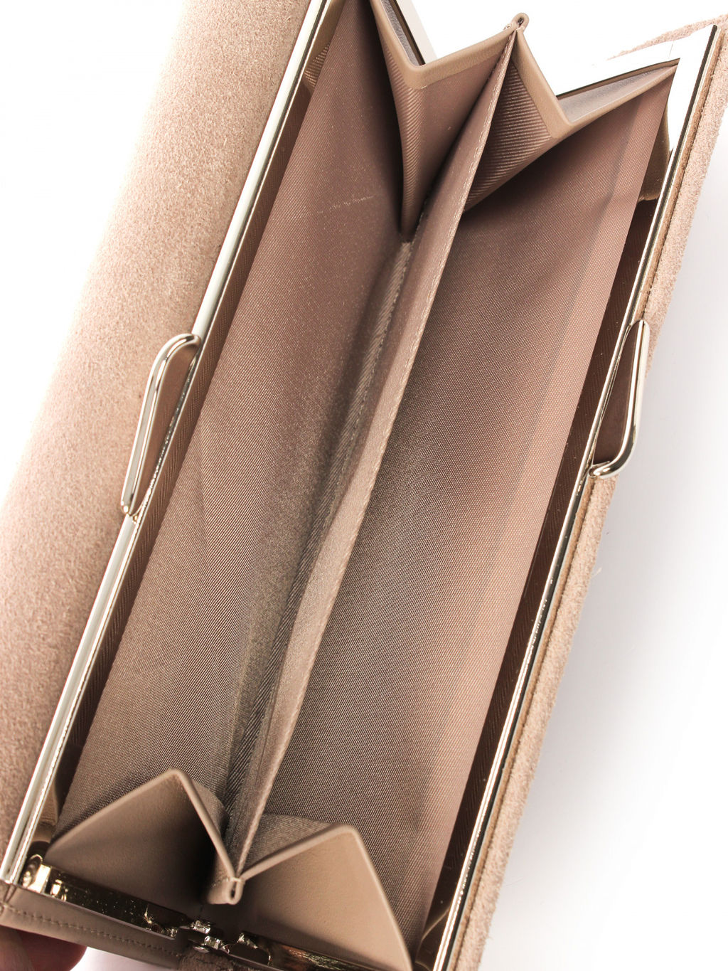 LACCOMA кошелек LA-1075-З-серо-бежевый натуральная замша