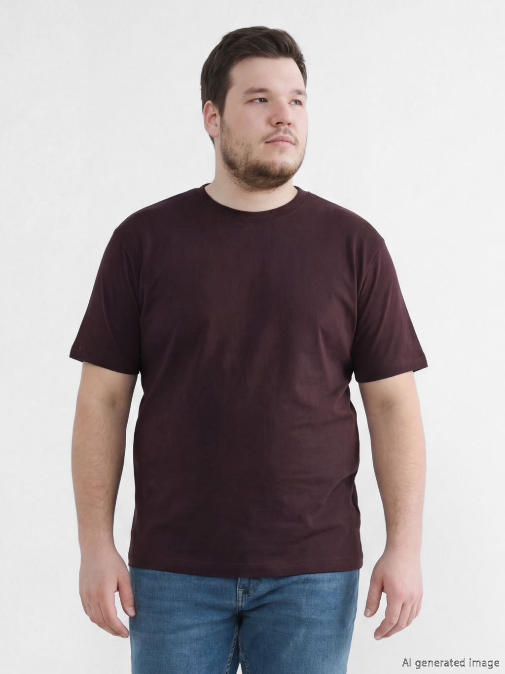 Bisiklet Yaka Penye Erkek Ti??rt