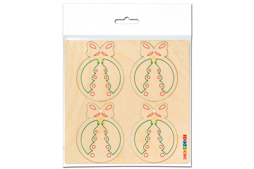 Набор для творчества Новогодние раскраски. Елочка - Smiledecor фото 2