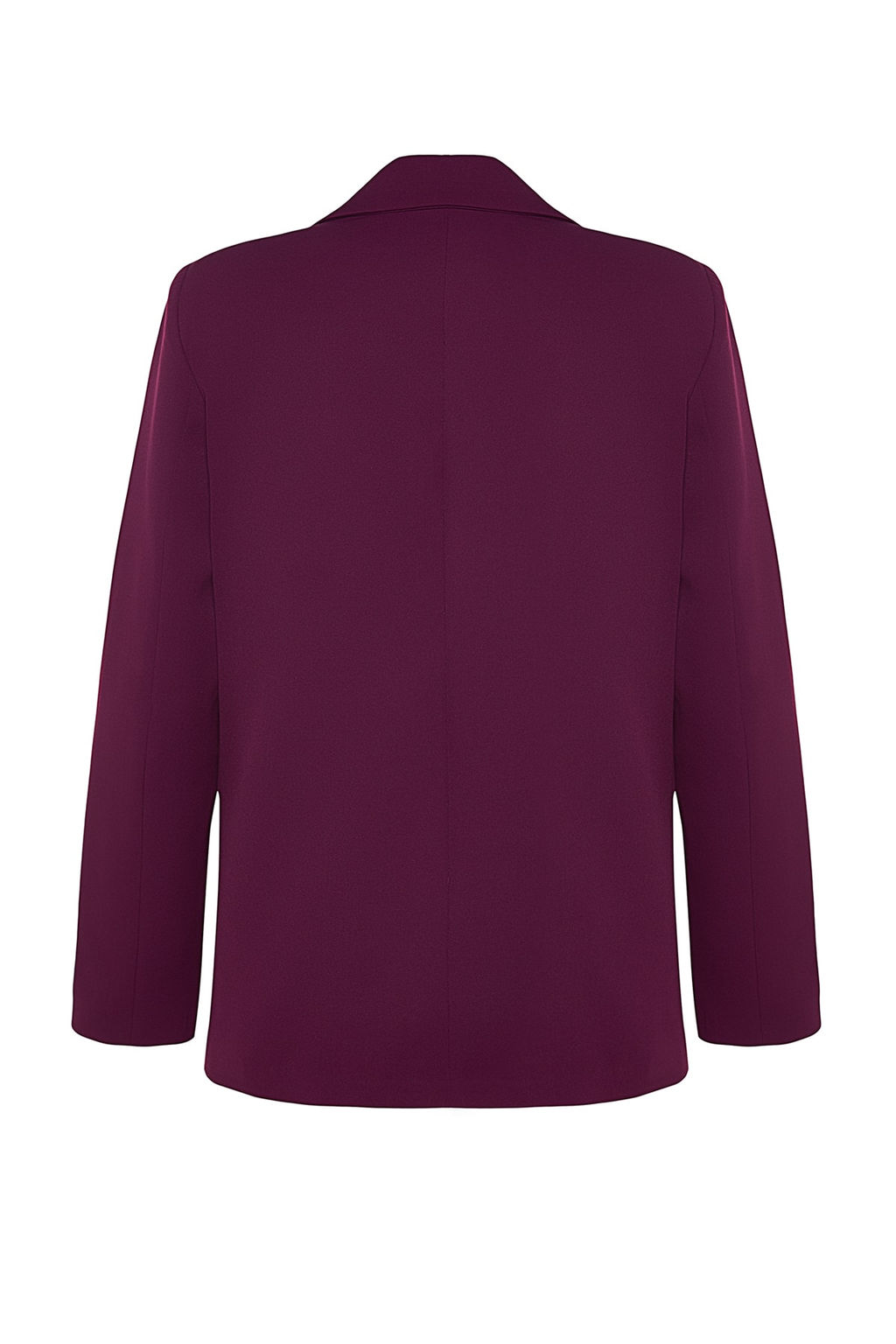 Koyu Mor Regular Astar Detayl? Dokuma Blazer Ceket TWOAW20CE0316
