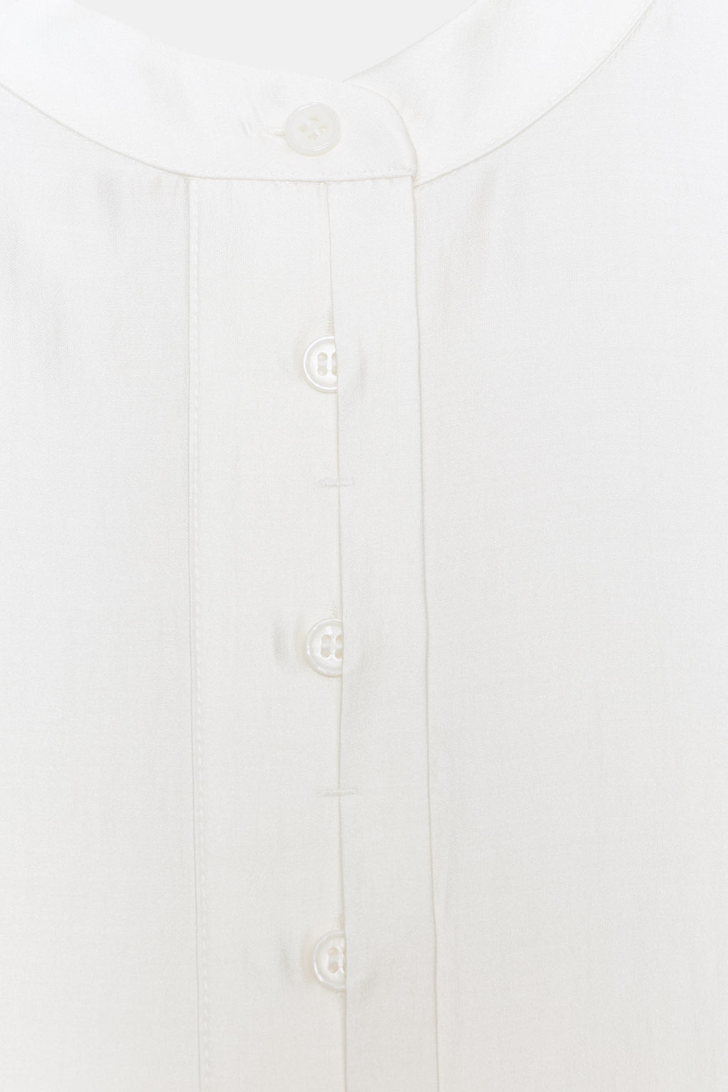 BLUSA FLUIDA MANGA CORTA ZW COLLECTION / Blanco