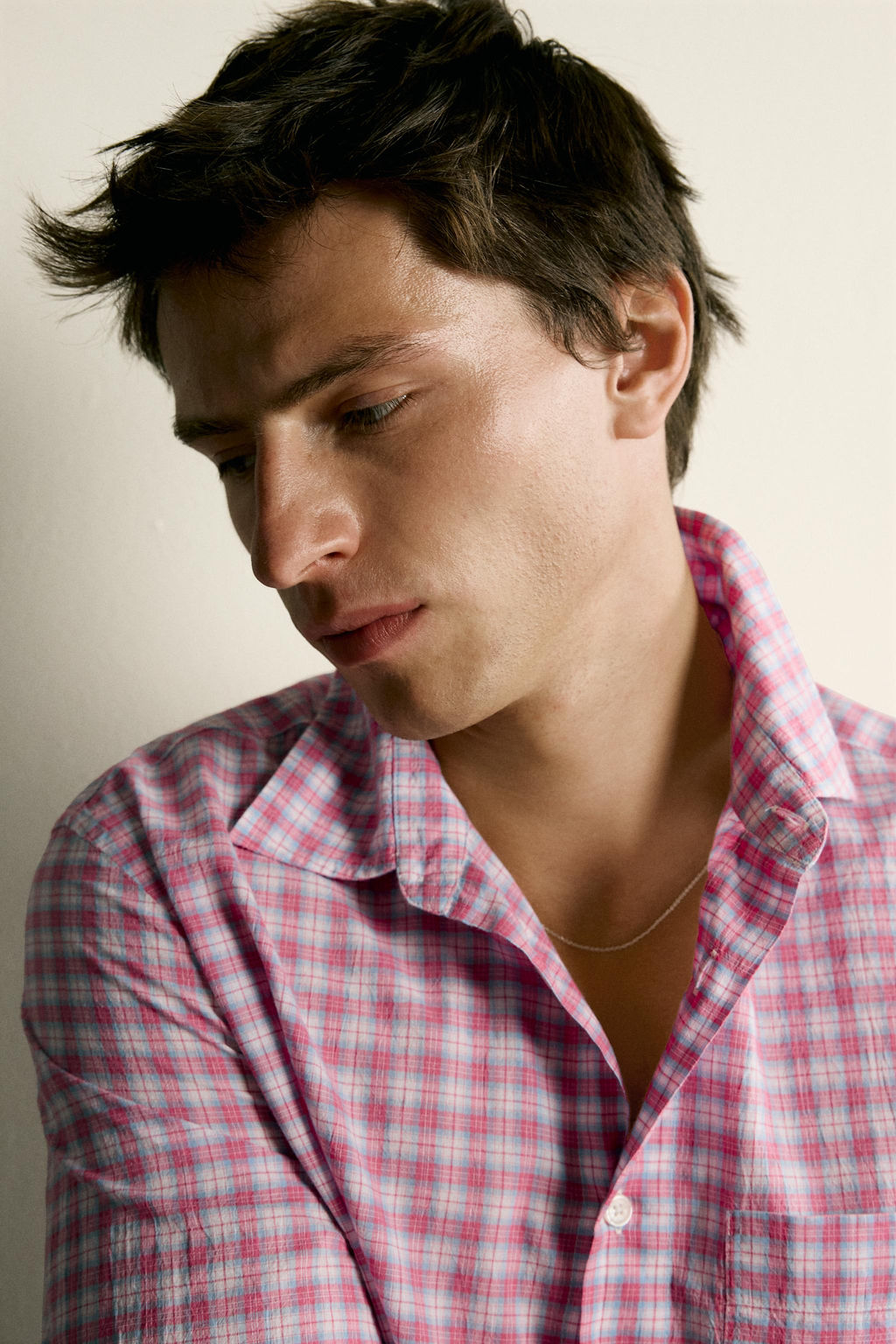 CAMISA RELAXED FIT CUADROS / Rosa - Zara фото 6