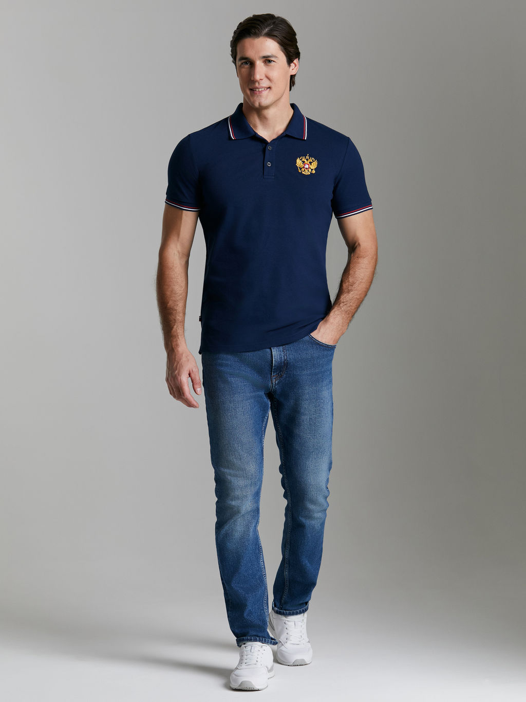 Поло мужское RUSSIA 65M-RR-1497 RED-N-ROCKS - Addic фото 2