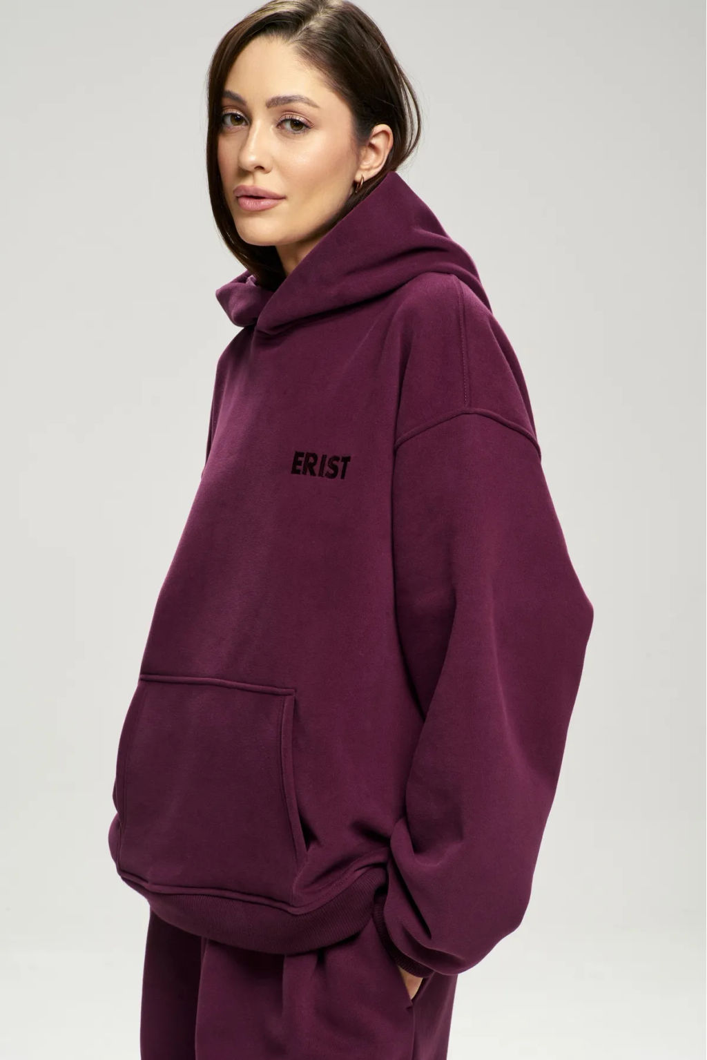 Худи с начесом Plum - Erist store фото 7