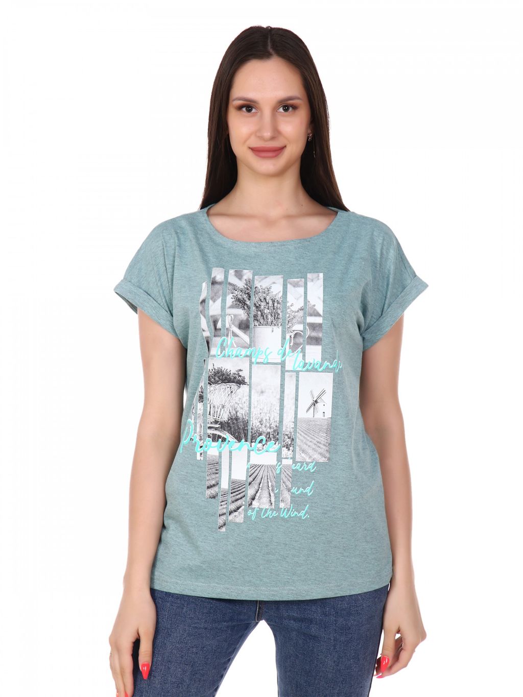 Б0778 Футболка женская кулирка желтый - АстраТекстиль фото 2