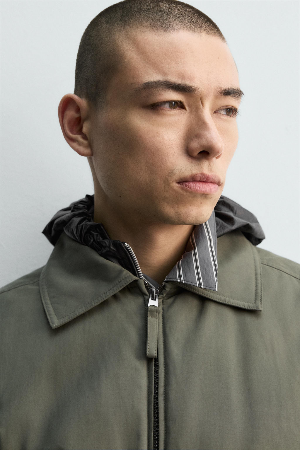 BOXY FIT TEXTURED JACKET