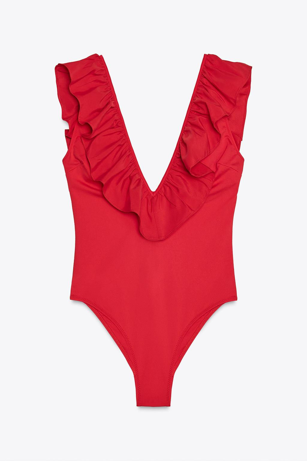 RUFFLED SWIMSUIT - Zara фото 5