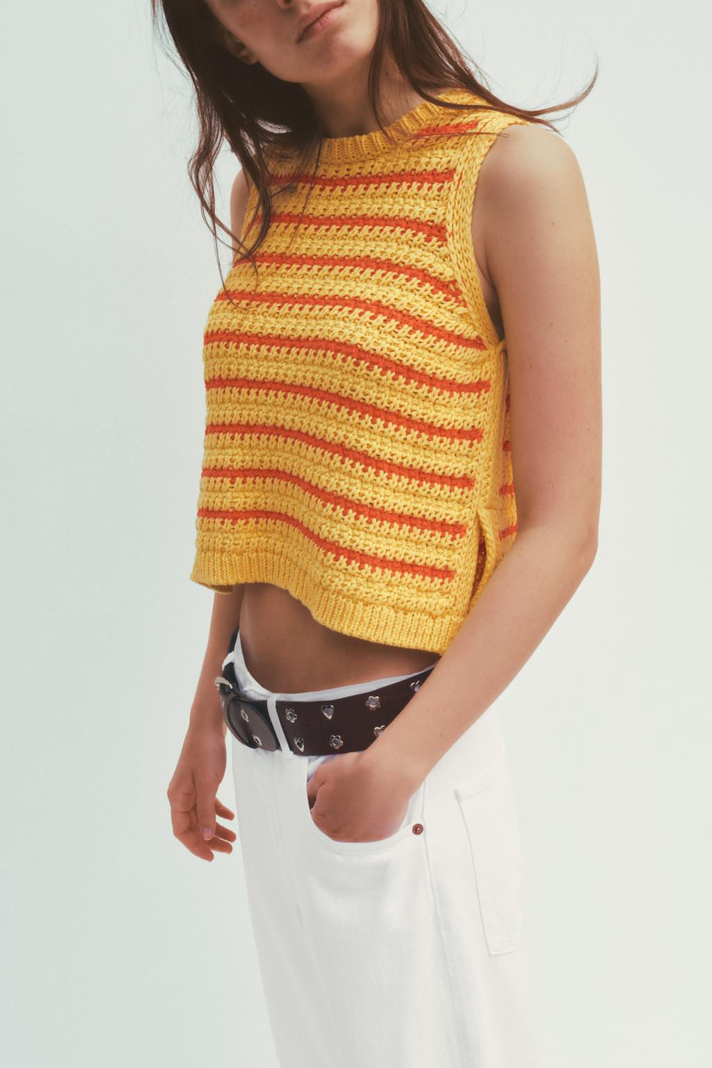 STRIPED KNIT TOP - Zara фото 3