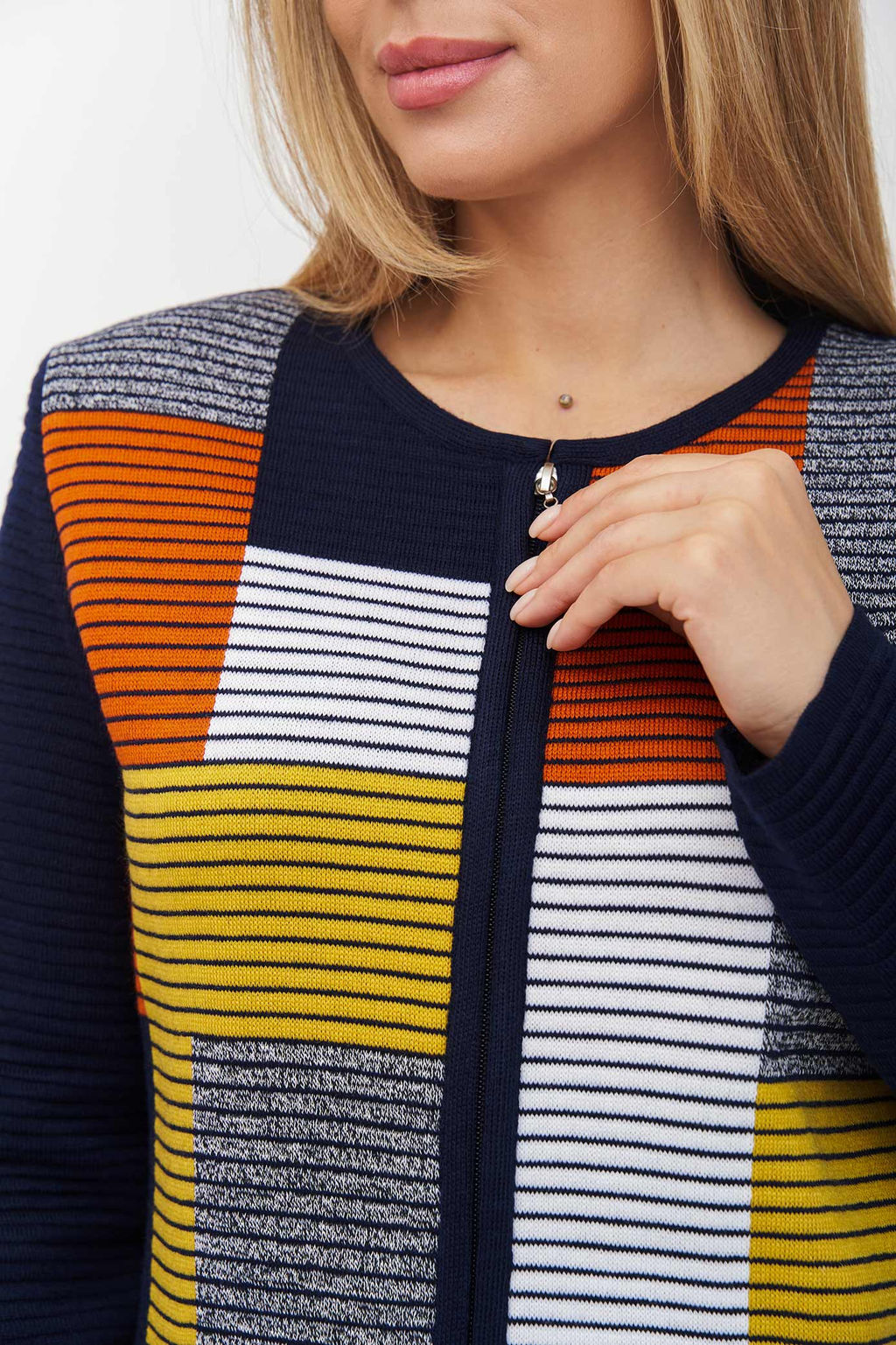 Жакет Д 2649/сине-терракотовый (2130) - Текстильная мануфактура фото 5