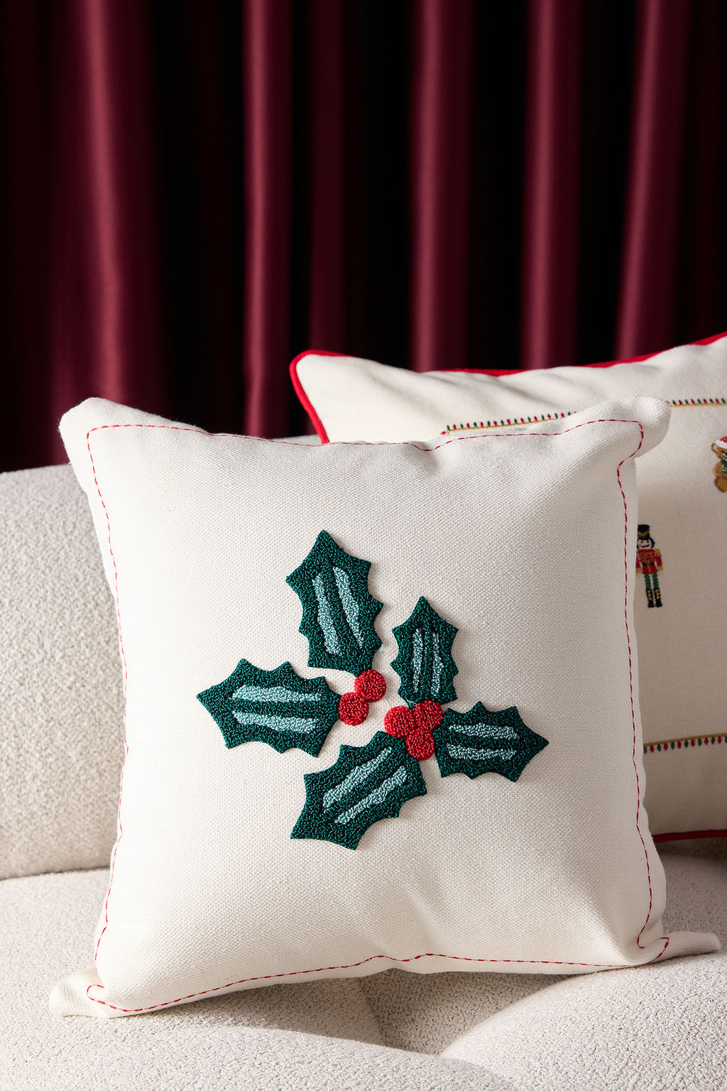 Y?lbas? Temal? Nak?sl? K?rlent K?l?f? 45x45cm TPHAW26KKK00000 - Trendyolmilla фото 3