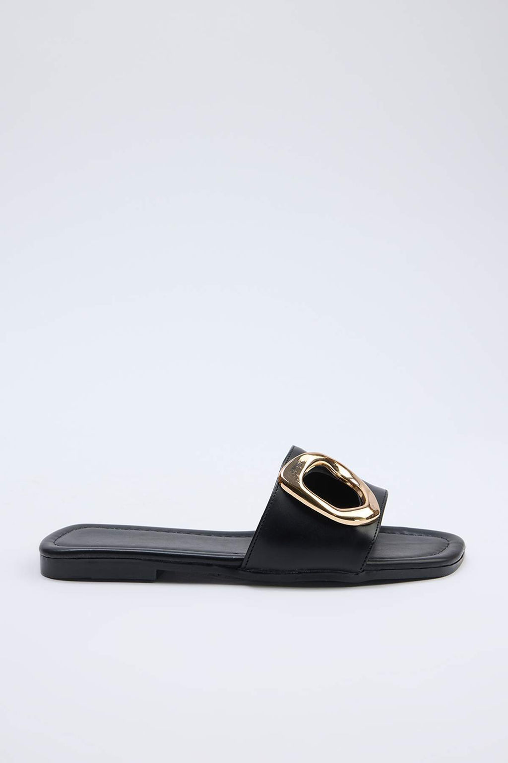 Siyah Gold Toka Detayl? Kad?n Terlik TAKSS26TE00021