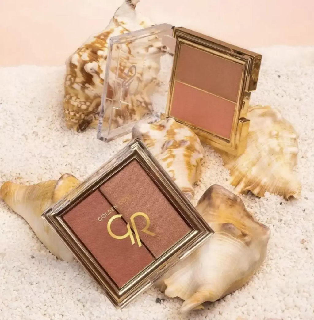 Golden Rose Румяна ICONIC BLUSH DUO 02 Peachy Coral