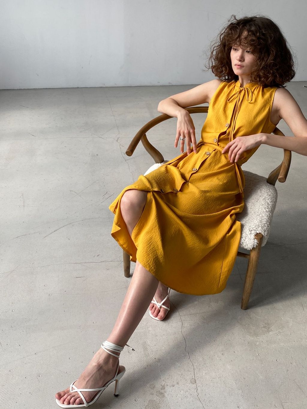 Платье, как из к/ф Красотка, в цвете манго - Martichelli фото 4