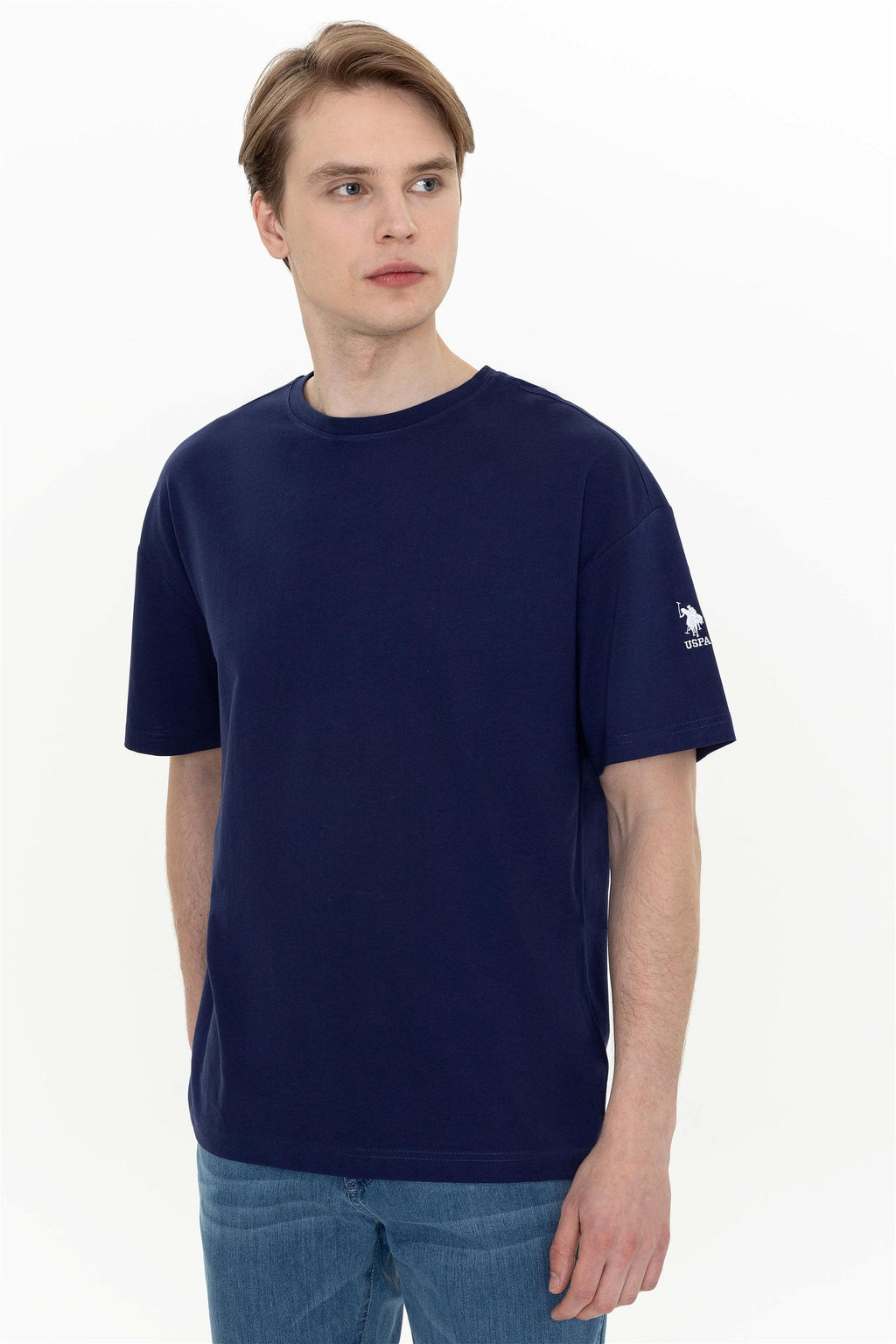Мужская темно-синяя футболка Неожиданная скидка в корзине - U.s. polo assn фото 3