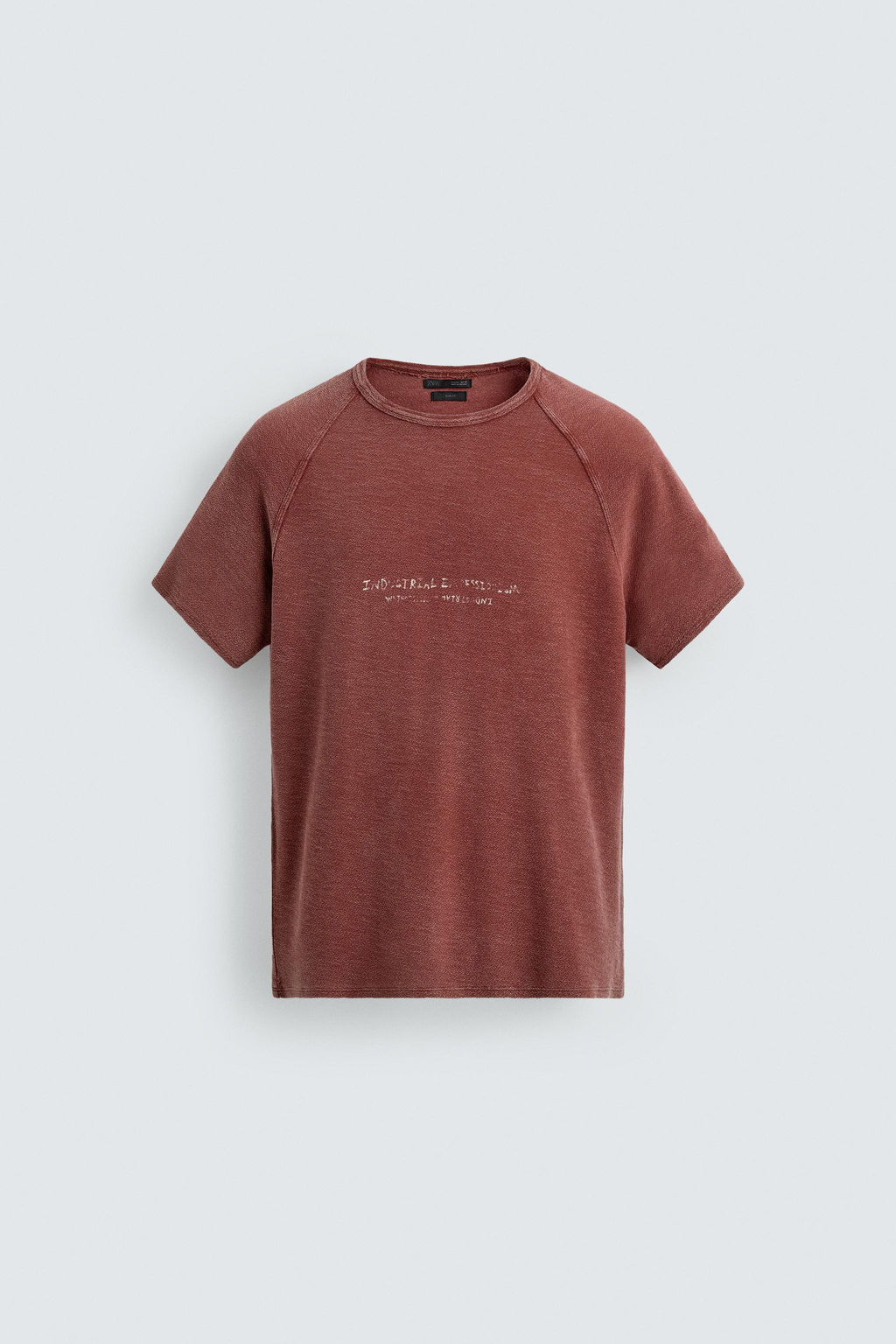 CAMISETA PUNTO ESTAMPADOS LAVADOS / Rojo - Zara фото 7