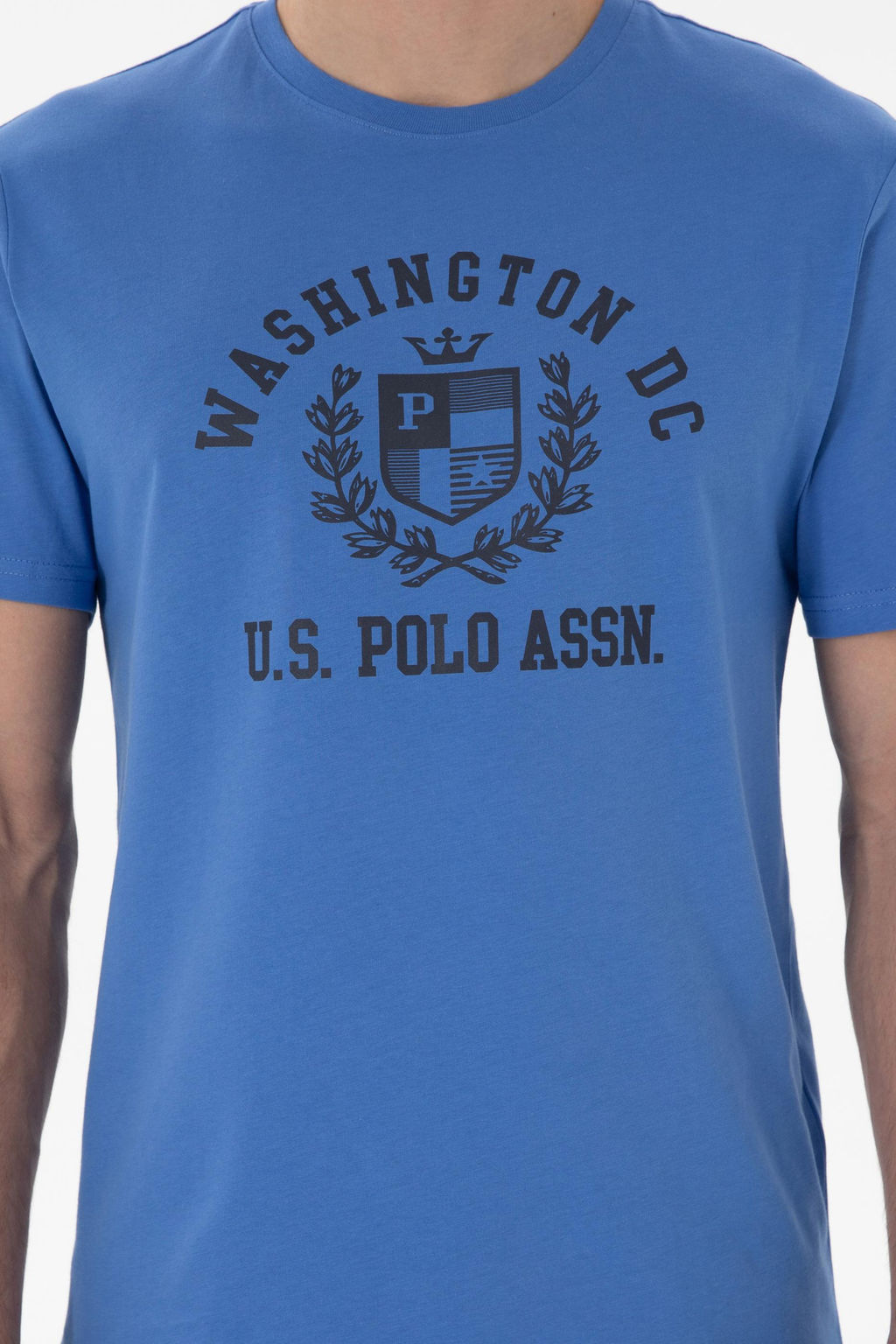 Erkek Regular Fit Bisiklet Yaka Bask_l_ _ndigo Ti__rt Sepette S_rpriz _ndirim - U.s. polo assn фото 13