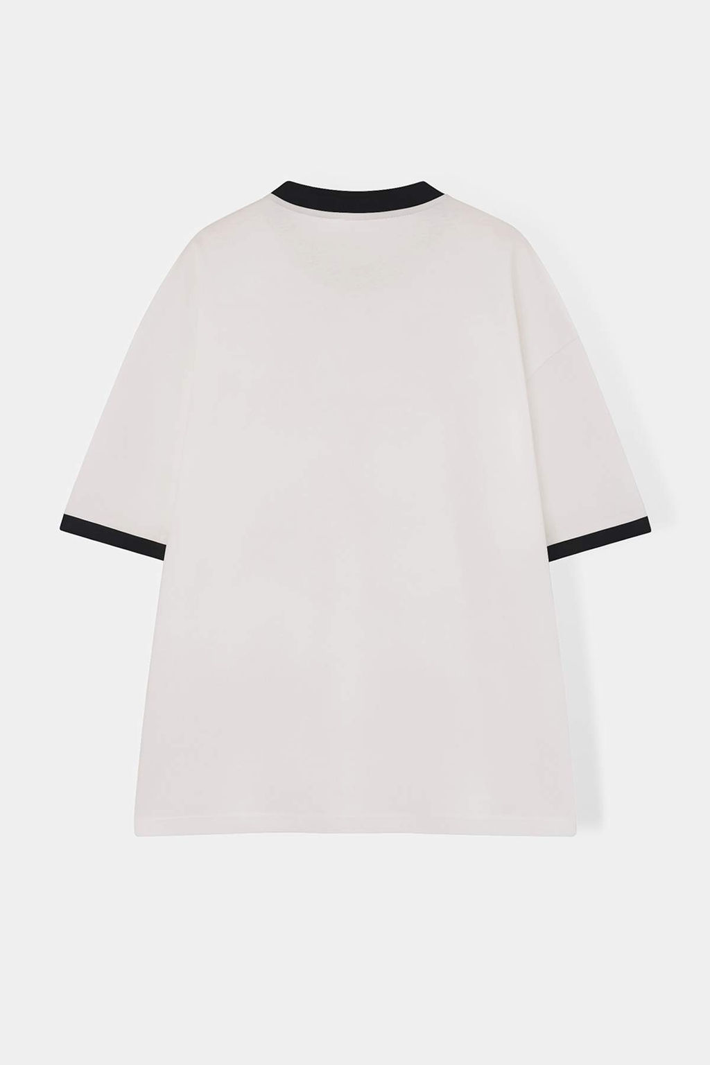 Buyuk Beden Siyah Oversize/Genis Kesim Kontrast Detayl? %100 Pamuklu T-shirt TMNSS24BF00033 - Trendyolmilla фото 11