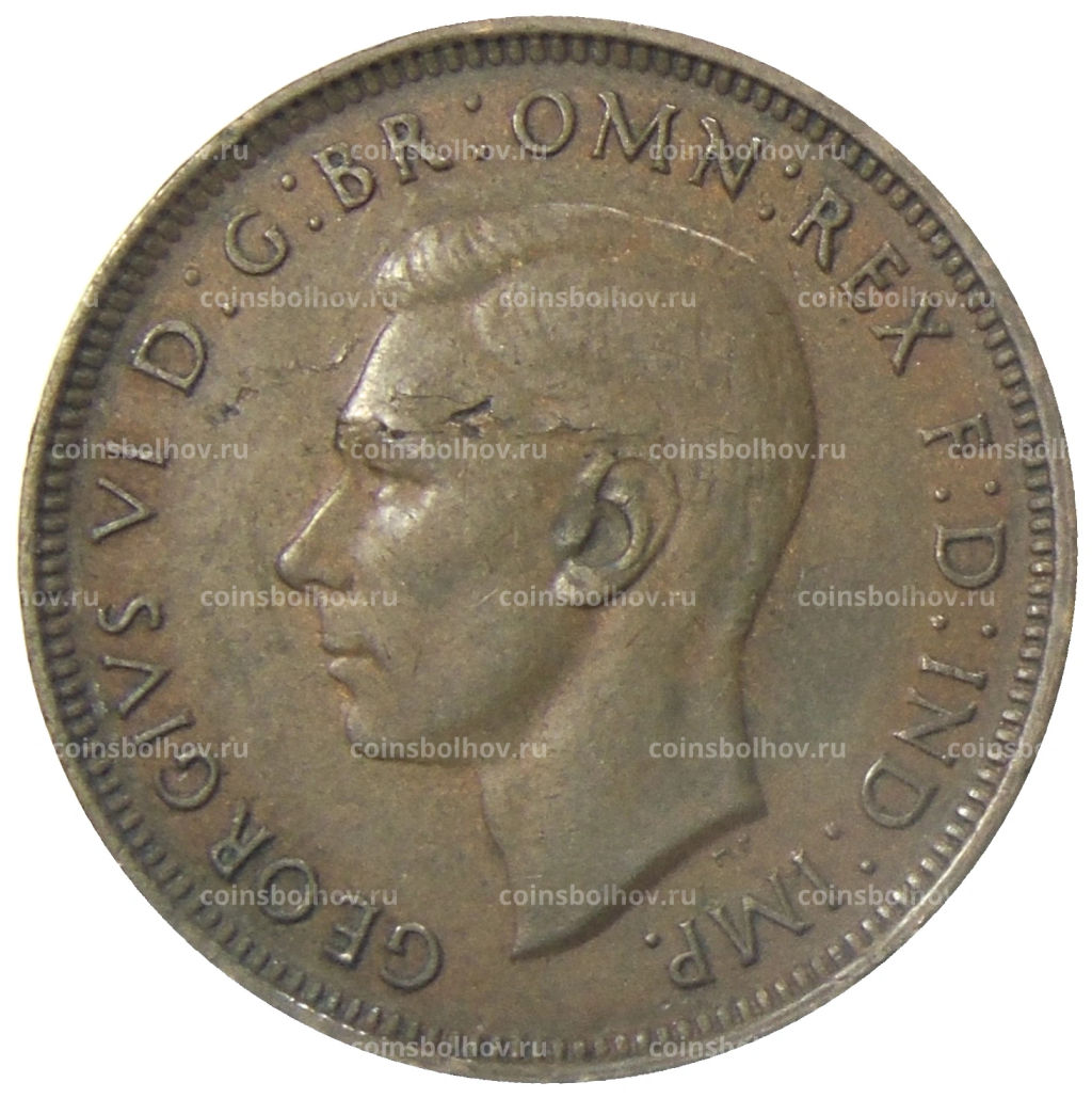 1/2 пенни 1938 года Австралия