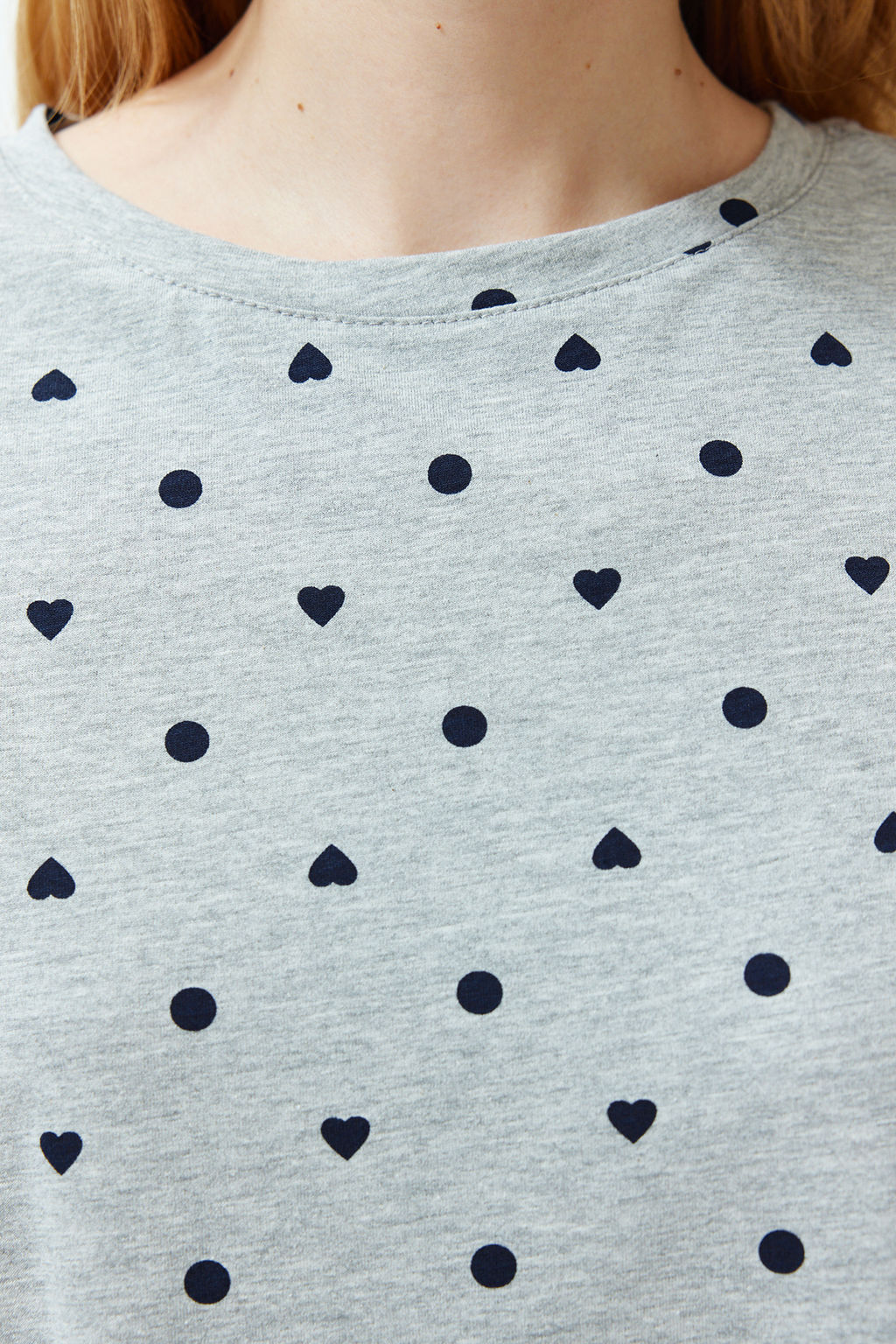 Trendyolmilla Beyaz %100 Pamuklu Puantiyeli ve Kalpli Sortlu Orme Pijama Tak?m? THMSS21PT1485 фото 55